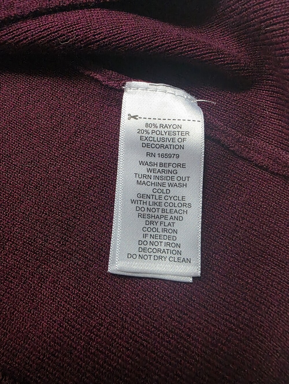 Cable & Gauge Plum Purple Grommet Crisscross Tunic Sweater Size M - Picture 5 of 7